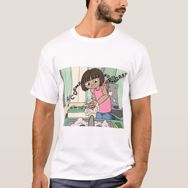 Tvätta Händer T Shirt (Framsida)
