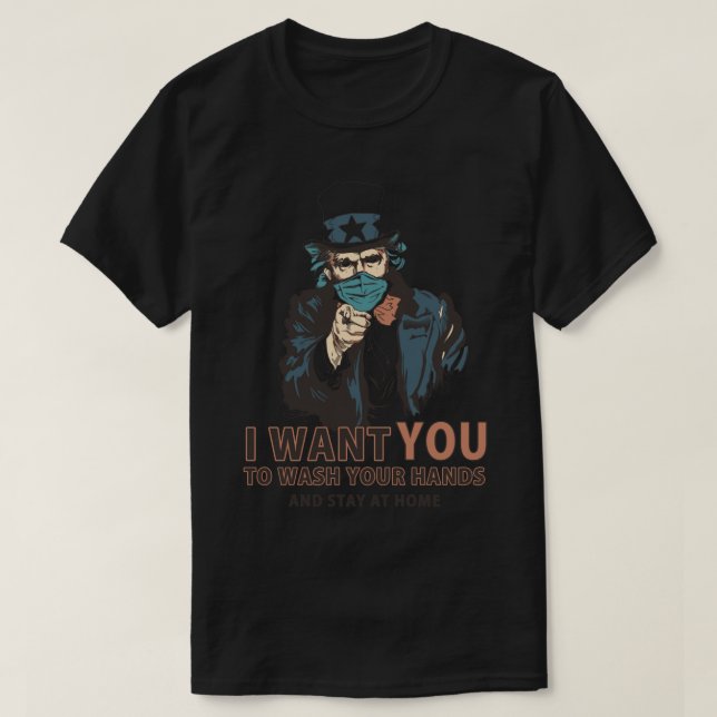 Tvätta Händer T Shirt (Design framsida)
