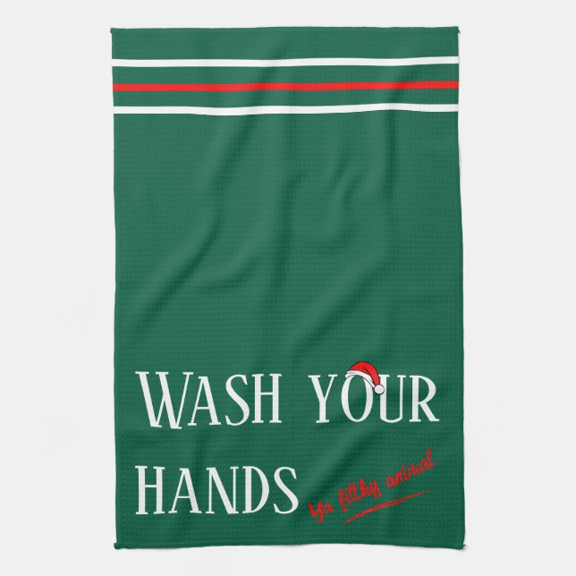 Tvätta Händer Ya Filthy Animal Kitchen Towel Kökshandduk (Vertikal)