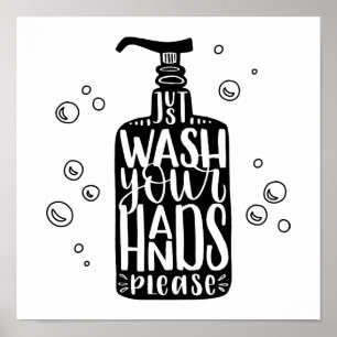 Tvätta Händerna. Poster