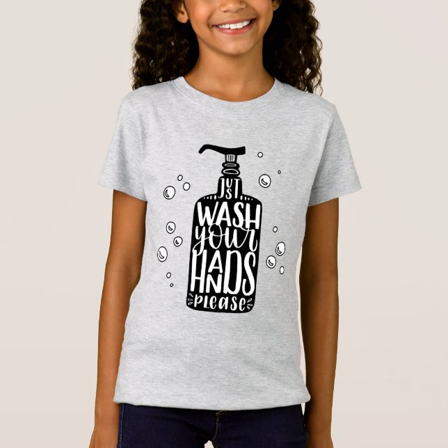 Tvätta Händerna T Shirt (Framsida)