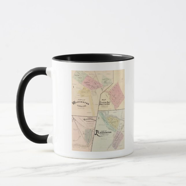 Tvätta hörn, Haywards Park, Niles, Pleasanton Mugg (Vänster)