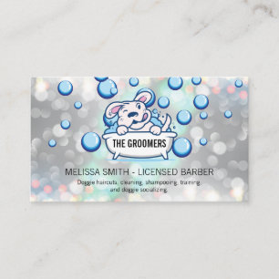 Tvätta hund Renare Soap Bubbles Visitkort