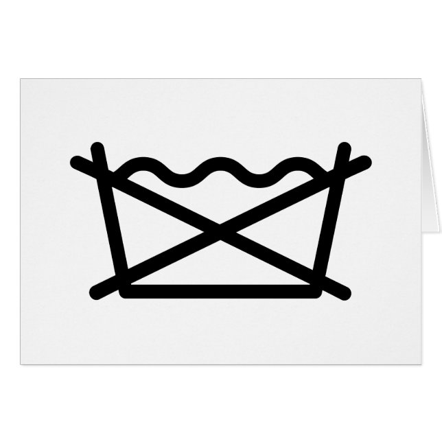 TVÄTTA INTE! HÄLSNINGSKORT (Framsidan Horizontal)