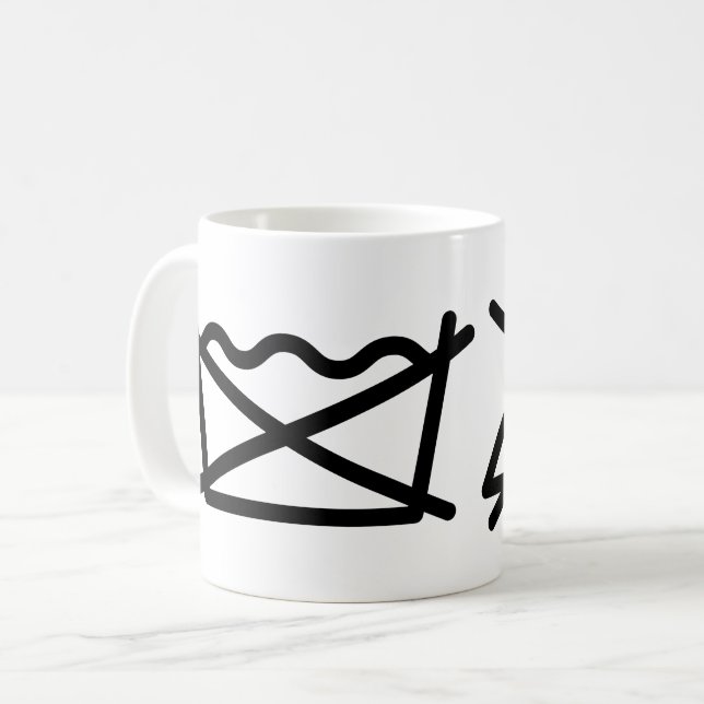 TVÄTTA INTE! INTE JÄRN! KAFFEMUGG (Framsida vänster)