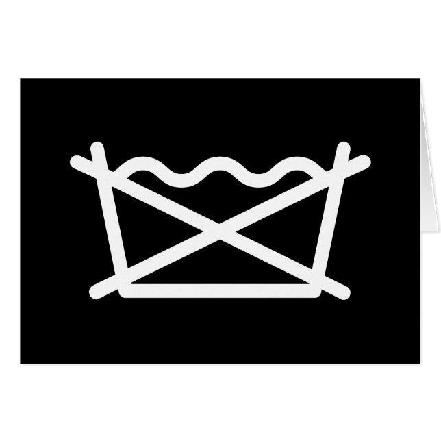 TVÄTTA INTE! KORT (Framsidan Horizontal)