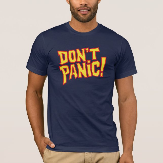 Tvätta inte panik! Textslogan T T Shirt (Framsida)