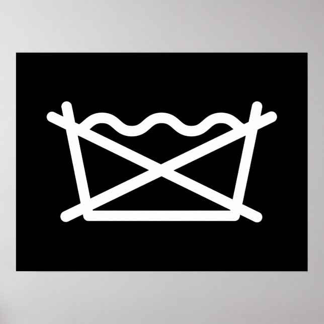 TVÄTTA INTE! POSTER (Framsidan)