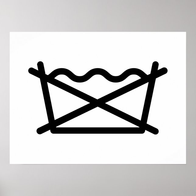 TVÄTTA INTE! POSTER (Framsidan)