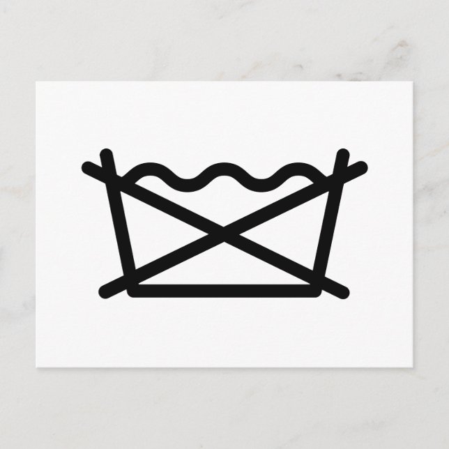 TVÄTTA INTE! VYKORT (Framsida)