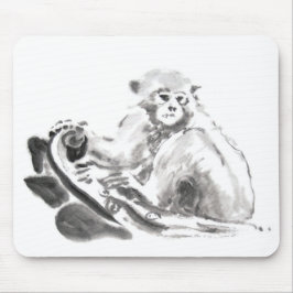 Tvätta måla apa år Zodiac Mousepad Musmatta