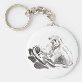 Tvätta målning av nyckelkedjan för zodiakrunda enn rund silverfärgad nyckelring