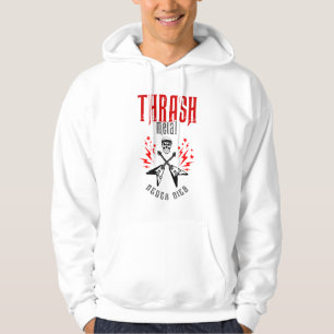 Tvätta Metall dör aldrig Hoodie