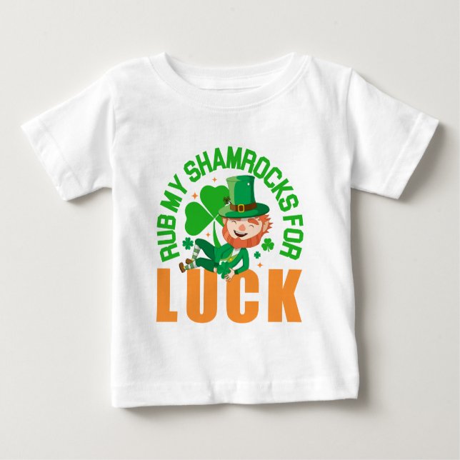 Tvätta mina shamrocks för Tur Funny St patrick's d T Shirt (Framsida)