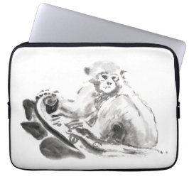 Tvätta Sleeven Måla apnyckelår zodiac Laptop Sleeve