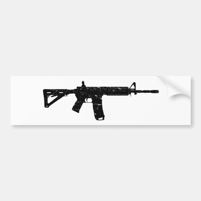 Tvätta sliten AR15 Bildekal (Framsidan)