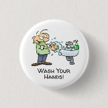 Tvätta Tecknaden Händer