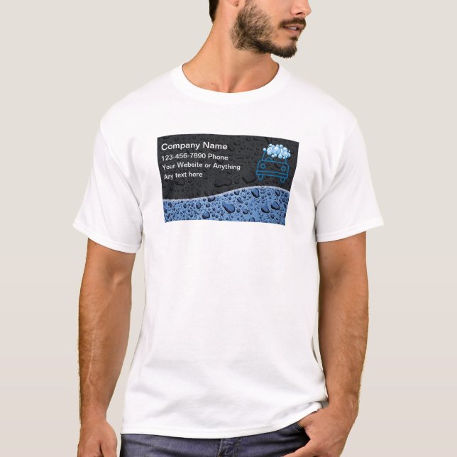 Tvätta tematskjortor automatiskt t shirt (Framsida)