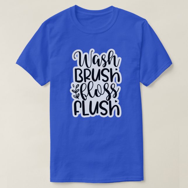 Tvätta tömning av penselflöde01 t shirt (Design framsida)