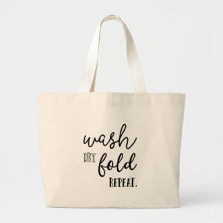 Tvätta torr veckrepetition, den stora totot, tvätt jumbo tygkasse