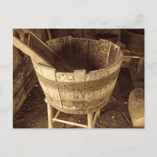 Tvätta Tub Vykort (Framsida)