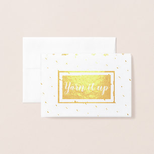 Tvätta upp den. folierat kort