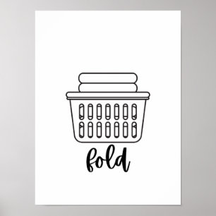 Tvätta upprepning av torrt veck poster