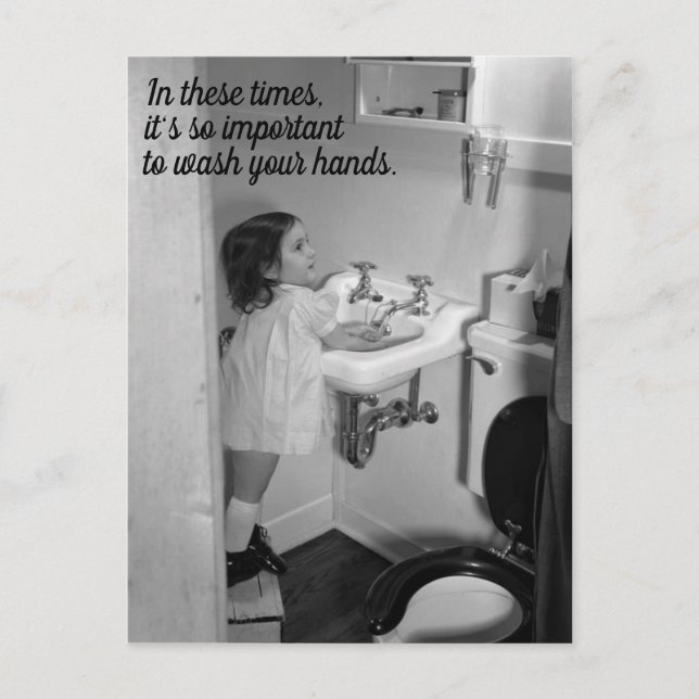 Tvätta vykort för Händer (Framsida)