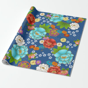 Tvättad japansk mönstrad papper presentpapper