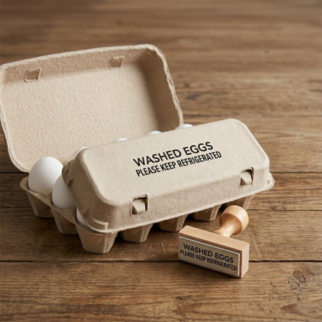 Tvättade Ägg Vänligen Förvaras Kylt Kyckling Anka Stämpel (washed edds please  keep refrigerated)