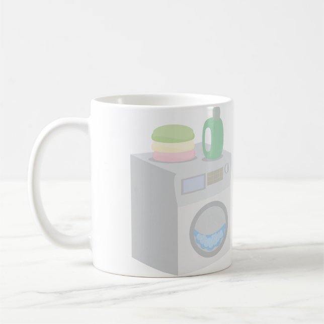 Tvättande Maskin Kaffemugg (Vänster)