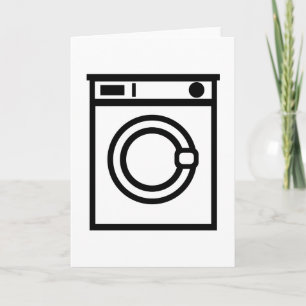 Tvättande maskin kort