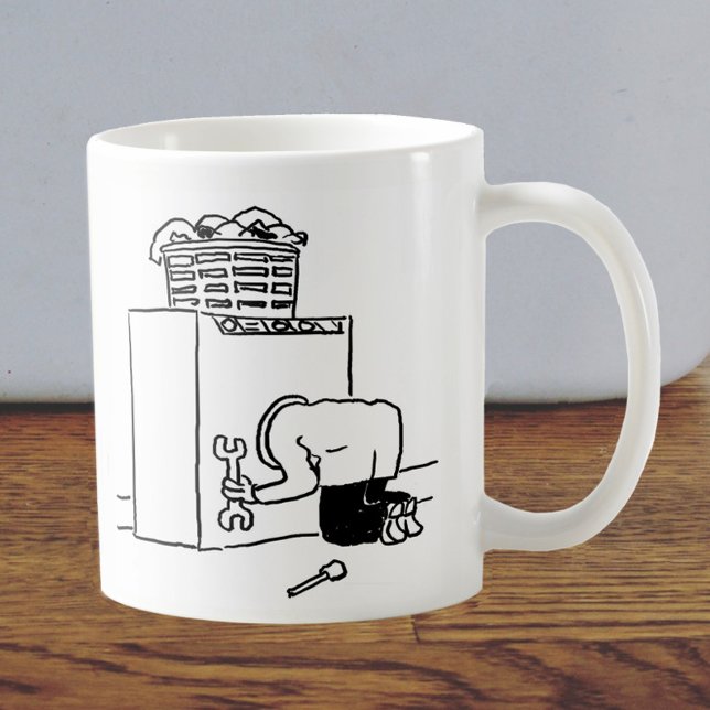 Tvättande Maskin Repair Man Coffee Mugg (Skapare uppladdad)