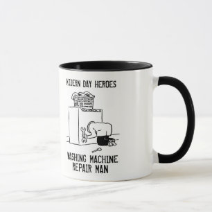 Tvättande Maskin Repair Man Mugg