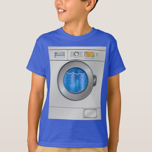 Tvättande Maskin T Shirt (Framsida)