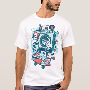 Tvättande maskin t shirt