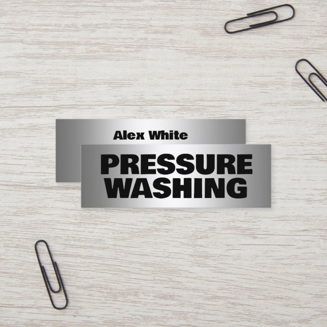 Tvättande tryck mini visitkort (Fram/Back In Situ)