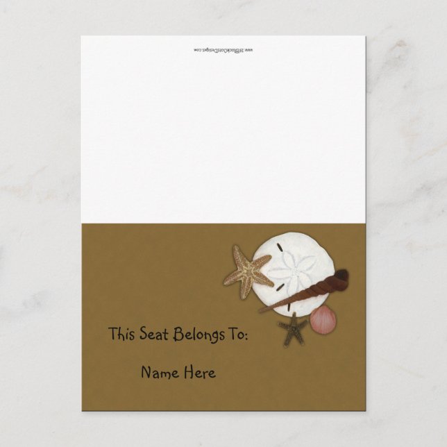 Tvättat Ashore Bord Tält Vykort (Framsida)