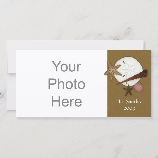 Tvättat Ashore-fotokort Julkort (Framsida)