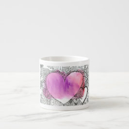 Tvättat av höggradig grafik på vattenfärgen genom  espressomugg