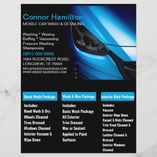 Tvättat av svart, blå mobilt elegant  detaljer reklamblad