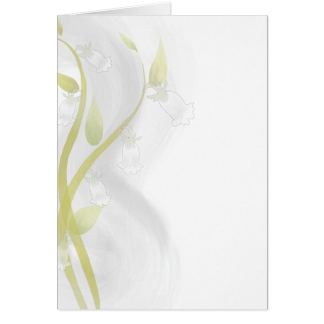 Tvättat av vattenfärgen silver Klockor Hälsningskort (Framsidan)