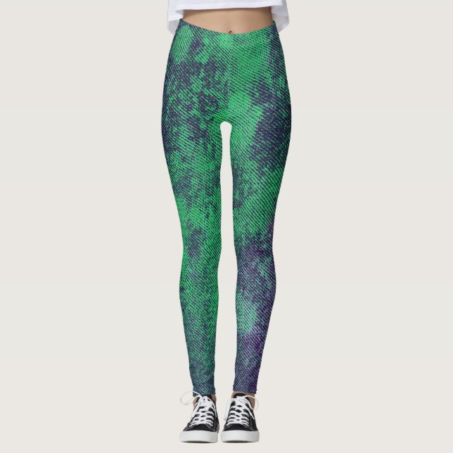 Tvättat Denim Design #2 @ Emporio Moffa Leggings (Framsida)