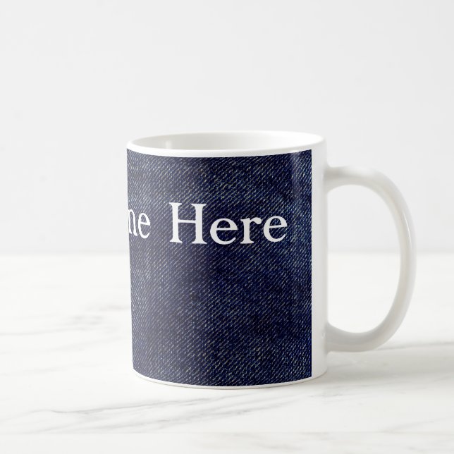 Tvättat Denim Design #7 på Emporio Moffa Kaffemugg (Höger)