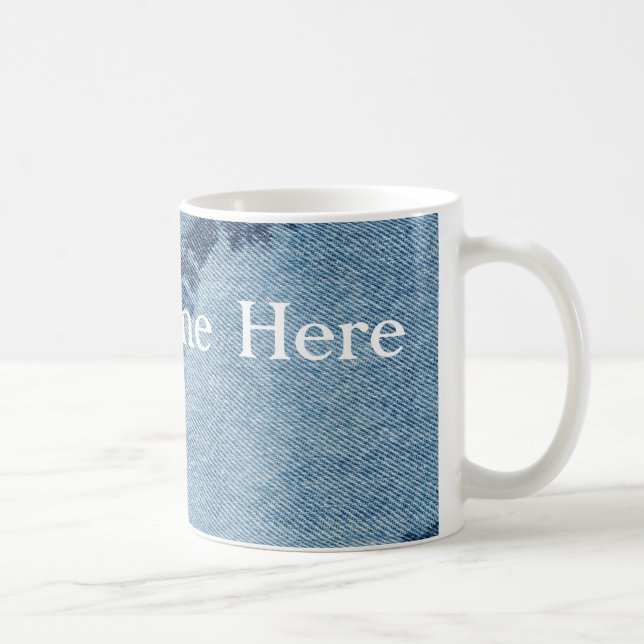 Tvättat Denim Design #9 på Emporio Moffa Kaffemugg (Höger)