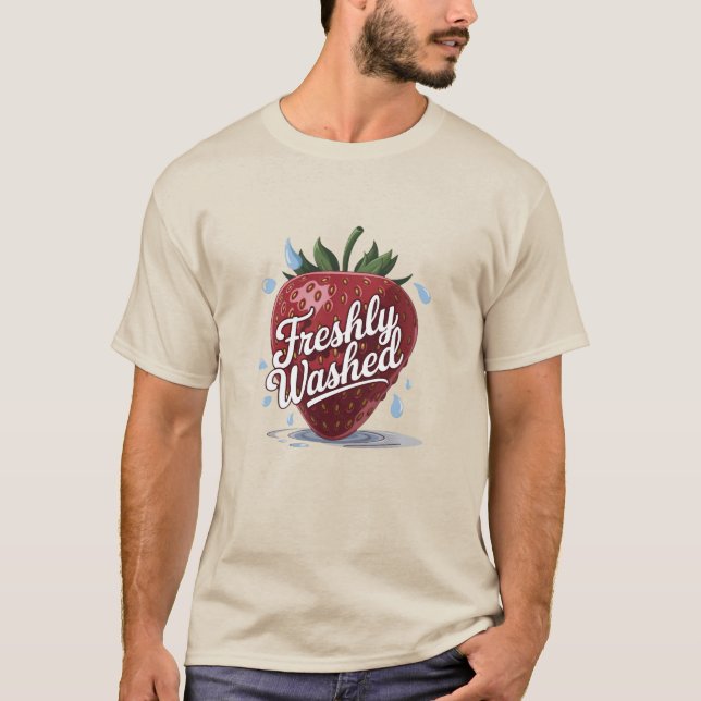 Tvättat färdigt t shirt (Framsida)