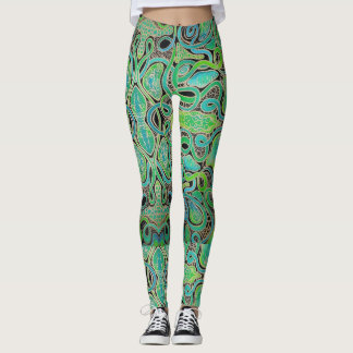 Tvättat regnmängd leggings
