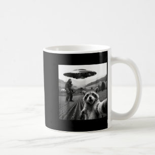 Tvättbjörn Bigfoot Selfie Ufo Rolig Tvättbjörn Ali Kaffemugg