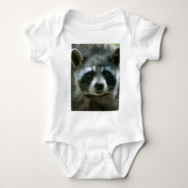 Tvättbjörn Bodysuit T Shirt (Framsida)