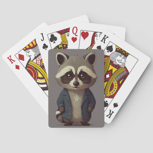 tvättbjörn casinokort (Baksidan)